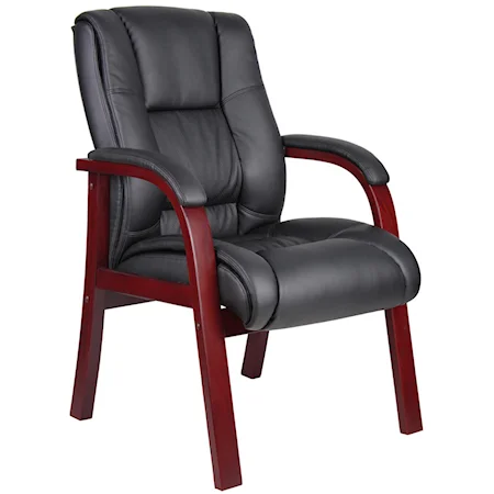 Guest Chair with Wood Arms